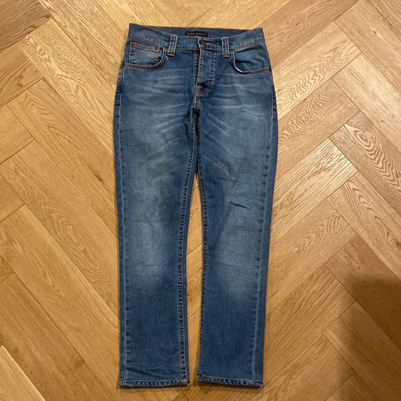 Nudie jeans / NJ1001112 GRIM TIM BLUE SHORE / W29 L32 - Picture 1 of 10